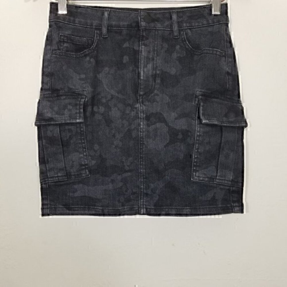 Guess Camo Cargo Stretch Denim Mini Skirts Size S